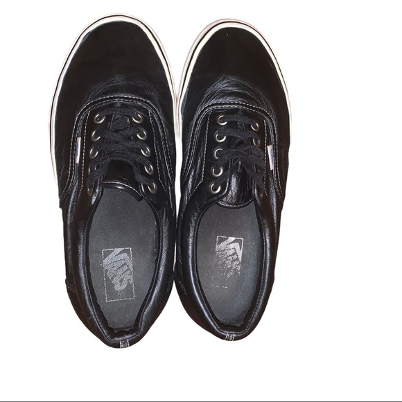 VANS Full Leather Vans Classic Black Sneakers - Picture 6 of 8